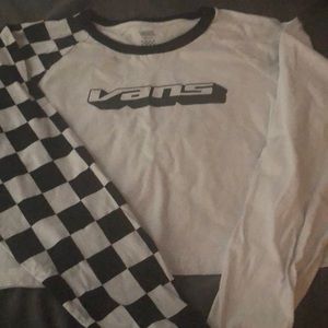 Women’s Large VANS CROPPED t-shirt.  Long sleeve.